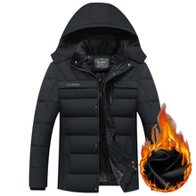 Load image into Gallery viewer, drop shipping Winter Jacket Men -20 Degree Thicken Warm Parkas Hooded Coat Fleece Man's Jackets Outwear Jaqueta Masculina LBZ31