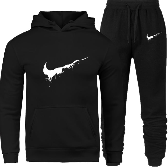 New 2018 Brand Tracksuit Men Thermal Men Sportswear Sets Fleece Thick Hoodie+Pants Sporting Suit Casual Sweatshirts Sport Suit