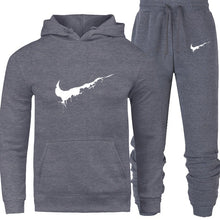 Load image into Gallery viewer, New 2018 Brand Tracksuit Men Thermal Men Sportswear Sets Fleece Thick Hoodie+Pants Sporting Suit Casual Sweatshirts Sport Suit