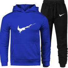 Load image into Gallery viewer, New 2018 Brand Tracksuit Men Thermal Men Sportswear Sets Fleece Thick Hoodie+Pants Sporting Suit Casual Sweatshirts Sport Suit