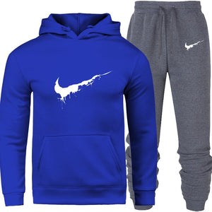 New 2018 Brand Tracksuit Men Thermal Men Sportswear Sets Fleece Thick Hoodie+Pants Sporting Suit Casual Sweatshirts Sport Suit