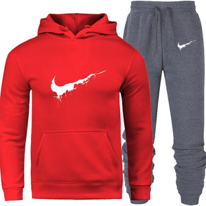 New 2018 Brand Tracksuit Men Thermal Men Sportswear Sets Fleece Thick Hoodie+Pants Sporting Suit Casual Sweatshirts Sport Suit