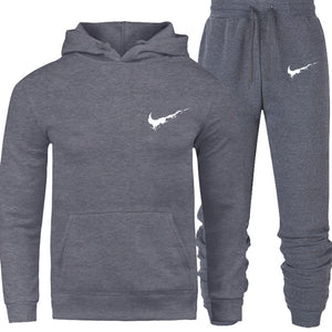 New 2018 Brand Tracksuit Men Thermal Men Sportswear Sets Fleece Thick Hoodie+Pants Sporting Suit Casual Sweatshirts Sport Suit