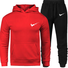 Load image into Gallery viewer, New 2018 Brand Tracksuit Men Thermal Men Sportswear Sets Fleece Thick Hoodie+Pants Sporting Suit Casual Sweatshirts Sport Suit