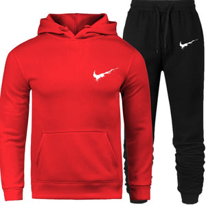 New 2018 Brand Tracksuit Men Thermal Men Sportswear Sets Fleece Thick Hoodie+Pants Sporting Suit Casual Sweatshirts Sport Suit