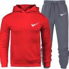 Load image into Gallery viewer, New 2018 Brand Tracksuit Men Thermal Men Sportswear Sets Fleece Thick Hoodie+Pants Sporting Suit Casual Sweatshirts Sport Suit