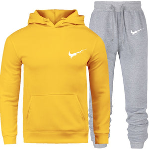 New 2018 Brand Tracksuit Men Thermal Men Sportswear Sets Fleece Thick Hoodie+Pants Sporting Suit Casual Sweatshirts Sport Suit