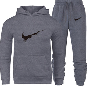New 2018 Brand Tracksuit Men Thermal Men Sportswear Sets Fleece Thick Hoodie+Pants Sporting Suit Casual Sweatshirts Sport Suit